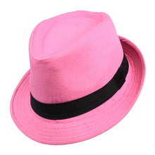 Load image into Gallery viewer, Westend Spring/Summer Solid Trilby Fedora Hat – Lightweight Cotton Blend | Multiple Colors