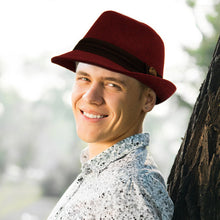 Load image into Gallery viewer, Westend Fall/Winter Trilby Fedora Hat with Button Accent & Band Trim