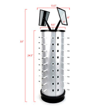 Load image into Gallery viewer, Countertop Rotating Sunglasses Display Rack with 36 Sunglasses & Dual Mirrors