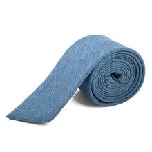 Load image into Gallery viewer, Umo Lorenzo Men's 100% Cotton Solid Slim Neckties – 2.5" Width