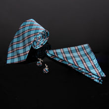 Load image into Gallery viewer, Clericci 12pc Men's Tie, Hanky & Cufflink Set in Fabric Gift Box – Coordinated Accessory Collection