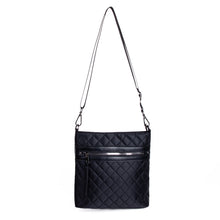 Load image into Gallery viewer, Nollia Ladies Nylon Quilted Large Crossbody Bag – Black Or Pink
