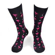 Load image into Gallery viewer, Parquet Men’s Flamingo Novelty Crew Socks