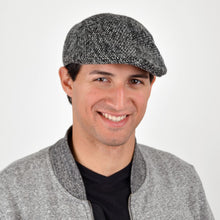 Load image into Gallery viewer, Westend Black & White Speckled Weave Textured Ivy Hat – Fall/Winter