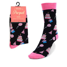 Load image into Gallery viewer, Parquet Women’s Birthday Cake Novelty Socks