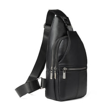 Load image into Gallery viewer, PU Leather Sling Bag - Adjustable with Horizontal Zipper & Multi-Compartment