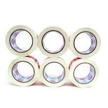 Load image into Gallery viewer, 6 Rolls “FRAGILE” Packing Tape – 2" Wide, Commercial Grade, Red Print, Clear Adhesive