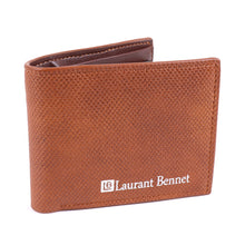 Load image into Gallery viewer, Men's Bi-Fold Brown Leather Wallet