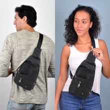 Load image into Gallery viewer, O-Ring Crossbody Sling Bag with Earphone Hole