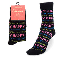 Load image into Gallery viewer, Parquet Women’s Happy Birthday Novelty Socks