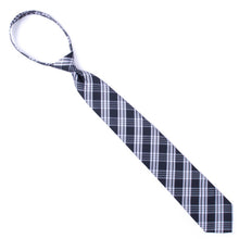 Load image into Gallery viewer, Umo Lorenzo 6-Piece Classic Patterned Zipper Pre-Tied Necktie Set