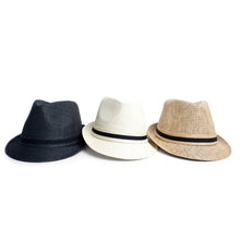 Load image into Gallery viewer, Westend Spring/Summer Short Brim Banded Fedora Hat