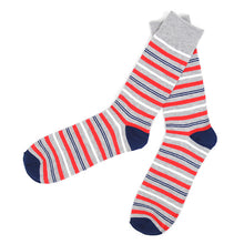 Load image into Gallery viewer, Feraricci Men's Multicolor Striped Dress Socks