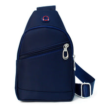 Load image into Gallery viewer, Nylon Crossbody Sling Bag with Headphone Jack - Adjustable Strap - Black or Navy