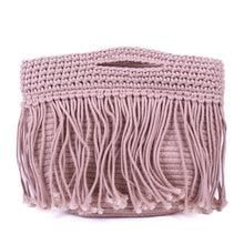 Load image into Gallery viewer, Nollia Ladies Woven Boho Chic Fringe Crochet Knit Crossbody Bag