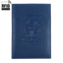 Load image into Gallery viewer, RFID Genuine Leather American Eagle Embossing Passport Case