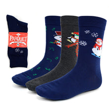 Load image into Gallery viewer, Men's Christmas Crew Socks - 3 Pairs Pack