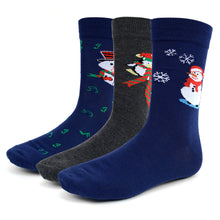 Load image into Gallery viewer, Men's Christmas Crew Socks - 3 Pairs Pack