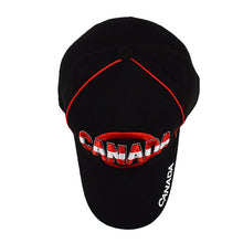Load image into Gallery viewer, Parquet Canada Black 3D Embroidered Baseball Cap – Adjustable Fit