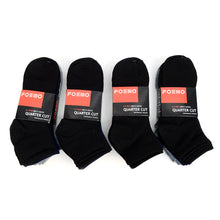 Load image into Gallery viewer, Men's Quarter-Cut Socks – 6 Pairs, Mixed Colors (2 Black, 2 Navy, 2 Gray)