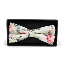 Load image into Gallery viewer, Floral Wedding Cotton Banded Bow Tie