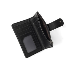 Load image into Gallery viewer, Nollia Ladies Vegan Leather Slim Bifold Wallet – Black or Tan