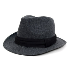 Load image into Gallery viewer, Westend Fall/Winter Wide Brim Trilby Fedora Hat with Black Band Trim