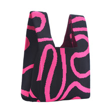Load image into Gallery viewer, Nollia Swirl Pattern Mini Knit Tote Bag