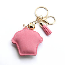 Load image into Gallery viewer, Nollia Bling Crystal Cupcake Charm – Pink Frosting Keychain Accessory