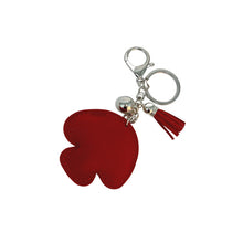 Load image into Gallery viewer, Nollia Bling Crystal Poison Mushroom Charm – Sparkly Tassel Keychain