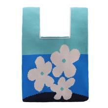 Load image into Gallery viewer, Nollia You Only Live Once Floral Pattern Mini Knit Tote Bag