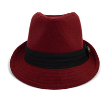 Load image into Gallery viewer, Westend Fall/Winter Trilby Fedora Hat with Button Accent & Band Trim