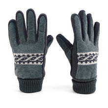 Load image into Gallery viewer, Westend Men's Genuine Leather Non-Slip Grip Winter Gloves with Soft Acrylic Lining