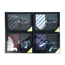 Load image into Gallery viewer, Umo Lorenzo 12pc Assorted Poly Woven Tie & Wallet Boxed Sets