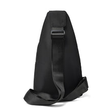 Load image into Gallery viewer, Black Nylon Crossbody Sling Bag with O-Ring and D-Ring - Adjustable Strap