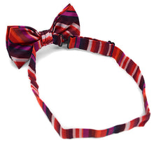 Load image into Gallery viewer, Laurant Bennet Bold Stripes Banded Bow Tie & Round Hanky Set