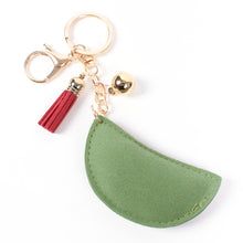 Load image into Gallery viewer, Nollia Bling Crystal Watermelon Charm – Sparkly Tassel Keychain