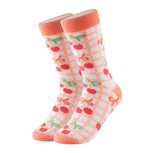 Load image into Gallery viewer, Nollia Women's Cherry Bow Novelty Socks