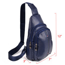 Load image into Gallery viewer, Stylish Vegan Leather Crossbody Sling Bag with Adjustable Strap