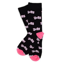 Load image into Gallery viewer, Women's Black & Pink "Boss" Novelty Socks