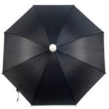 Load image into Gallery viewer, Parquet Auto Open Black Canopy Umbrella with Plastic Cover – 41" Arc, J-Handle