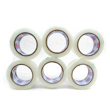 Load image into Gallery viewer, 6-Roll Commercial Grade Clear Packing Tape – 2” Wide – Strong Adhesive for Shipping, Moving & Storage