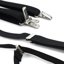 Load image into Gallery viewer, Umo Lorenzo Men’s Clip Suspenders – Adjustable 1 1/4" Classic Suspenders