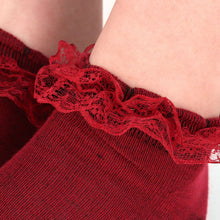 Load image into Gallery viewer, Nollia 24-Pack Women's Ruffle Frilly Lace Ankle Socks – Assorted Solid Colors