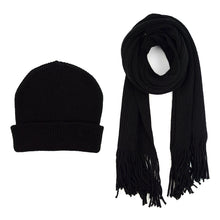 Load image into Gallery viewer, Men's Winter Knit Scarf and Hat Set