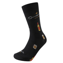 Load image into Gallery viewer, Parquet Men’s Gentleman’s Club Novelty Crew Socks – Black