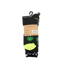 Load image into Gallery viewer, Parquet Men’s Cannabis 3-Pack Novelty Crew Socks – Mixed Colors