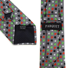 Load image into Gallery viewer, Parquet Poker Card Suits Pattern Novelty Tie – 100% Polyester