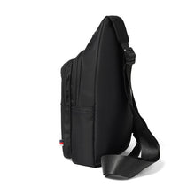 Load image into Gallery viewer, Black Nylon Crossbody Sling Bag with O-Ring and D-Ring - Adjustable Strap