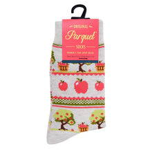 Load image into Gallery viewer, Parquet Women's Apple Picking Novelty Socks